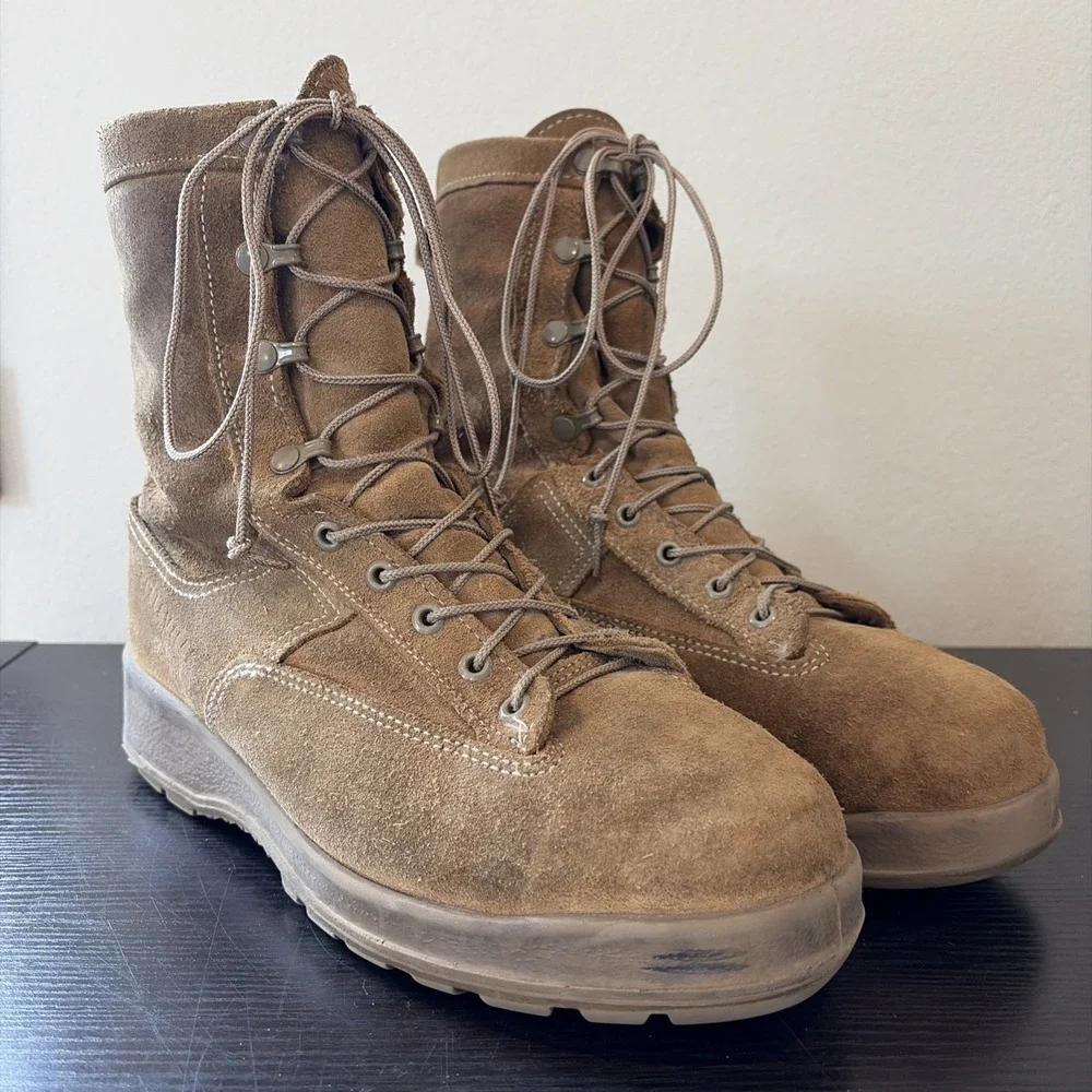 Belleville Flight Boot Men's 10W Steel Toe 600g Goretex Waterproof Coyote‎ Read